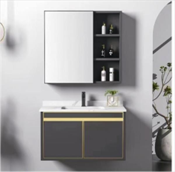Bộ tủ chậu lavabo phòng tắm bằng nhôm