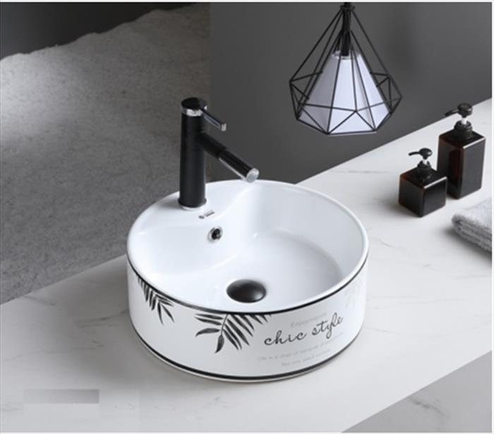 Valabo ( chậu để bàn ) hình hoa lá