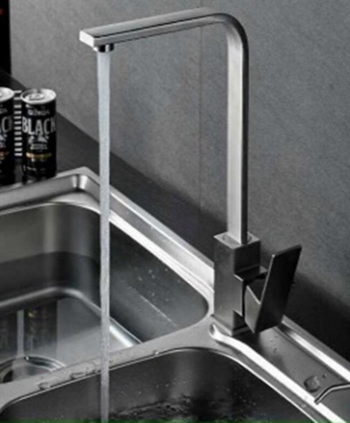 Vòi rửa chén bát nóng lạnh inox 304 vuông